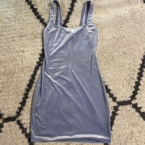 Urban Outfitters blue velvet dress